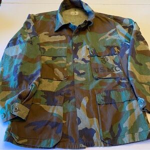 USMC Camouflage Military Jacket Size L
